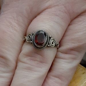 Artisan Crafted Mozambique Garnet Ring